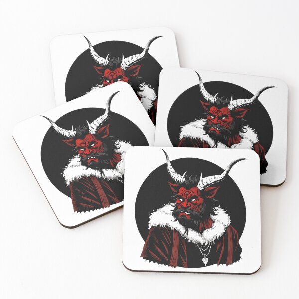 Item preview, Menacing Red Devil Krampus designed and sold by For-Cat Studio.