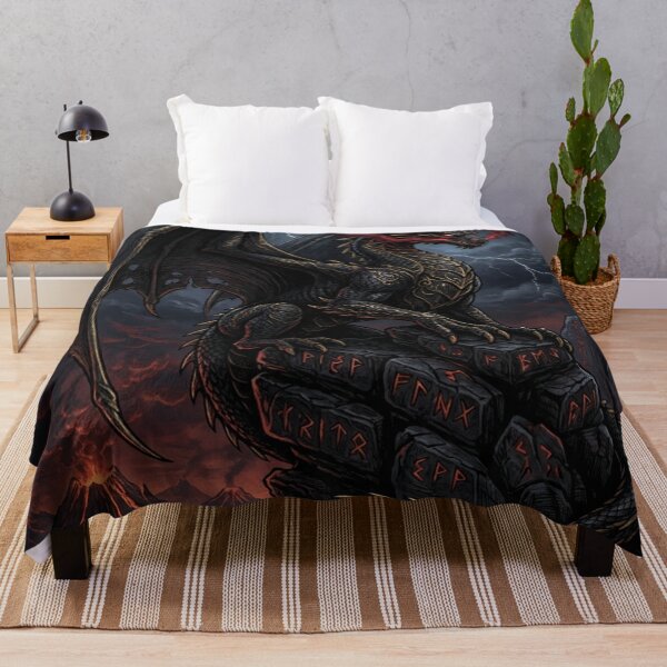 Item preview, Obsidian Dragon – Dark Fantasy Keeper of Ancient Secrets designed and sold by JanjjaSoulInk.