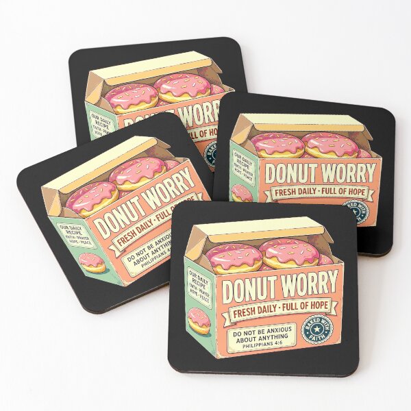 Item preview, Donut Worry - Philippians 4:6 Do Not Be Anxious About Anything designed and sold by plushism.