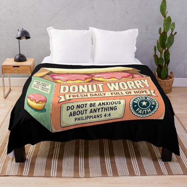 Item preview, Donut Worry - Philippians 4:6 Do Not Be Anxious About Anything designed and sold by plushism.