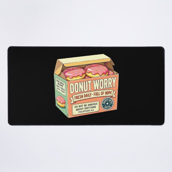 Item preview, Donut Worry - Philippians 4:6 Do Not Be Anxious About Anything designed and sold by plushism.