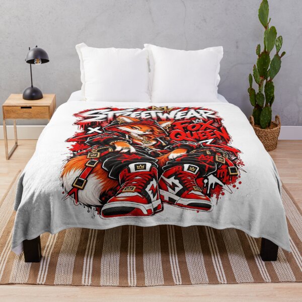 Item preview, Streetwear Fox Queen Urban Graffiti Art designed and sold by BAAKSHOP.