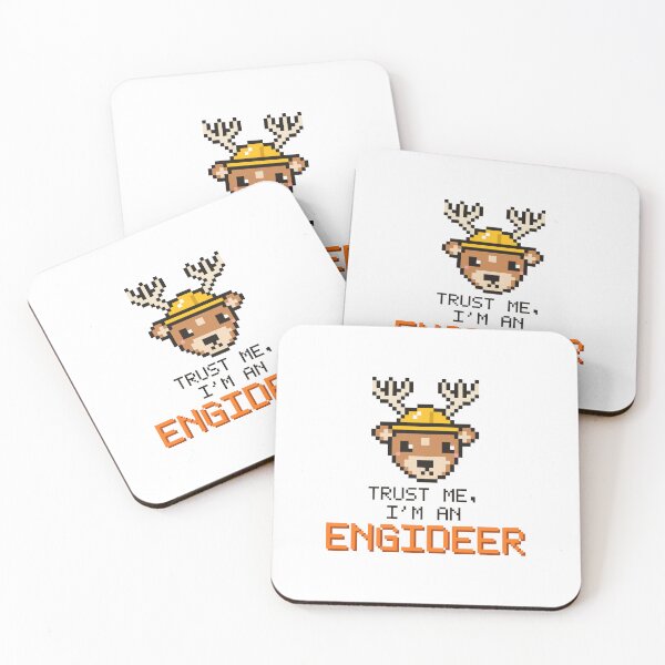 Item preview, Trust Me, I'm an Engideer - Pixel Art Deer designed and sold by SailWolf--.