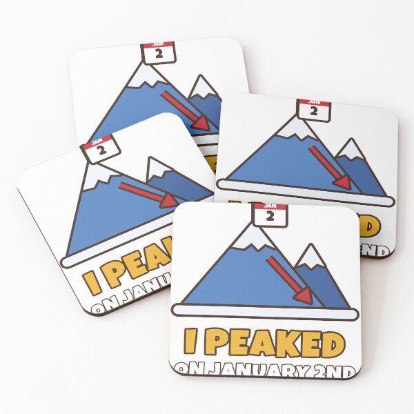 Item preview, I Peaked On January 2nd Funny New Year Resolution Fail designed and sold by Bornprints.
