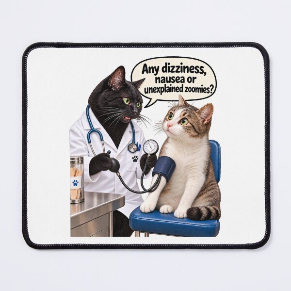 Item preview, Cat At The Doctor's designed and sold by EllieGantDesign.