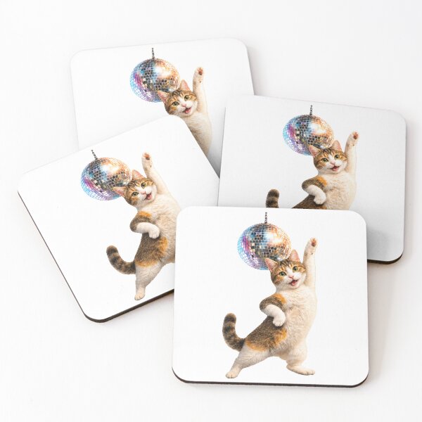 Item preview, Disco Cat With Glitterball designed and sold by EllieGantDesign.