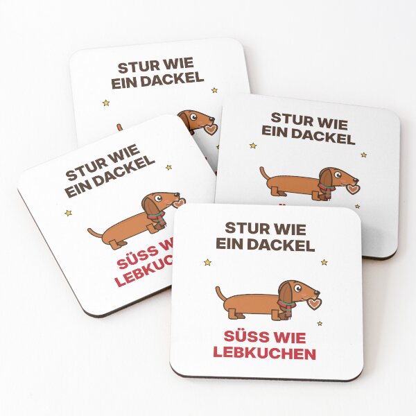 Item preview, Stubborn as a dachshund, sweet as gingerbread – Funny dachshund saying – Dachshund designed and sold by ZabCreation.