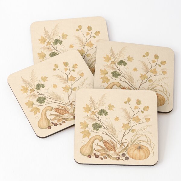 Item preview, Subtle Woodland Autumn Harvest Cluster designed and sold by advanceprintart.