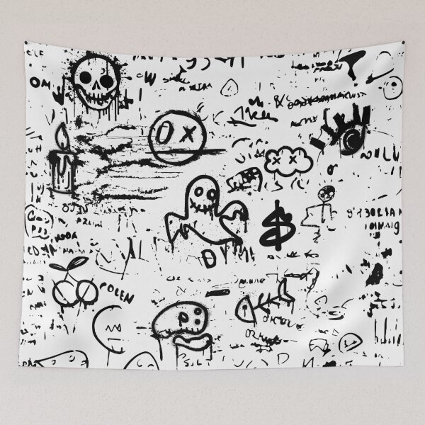 Item preview, Black & White Graffiti  designed and sold by Swooncake Press.