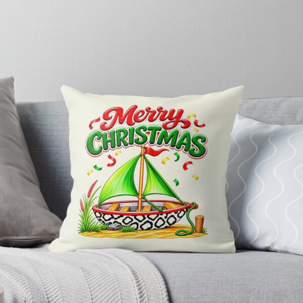 Item preview, Merry Christmas Leopard Skin Boat – Festive Holiday Art designed and sold by annenambiro.