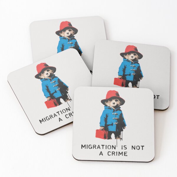 Item preview, Banksy - Migration is not a crime designed and sold by 123ks.