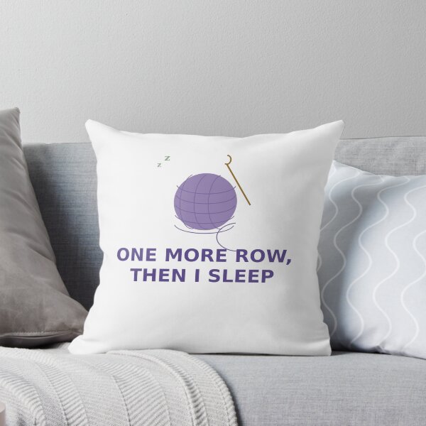 Item preview, One More Row Then I Sleep Crochet T-Shirt designed and sold by Paws & Pine Studio.
