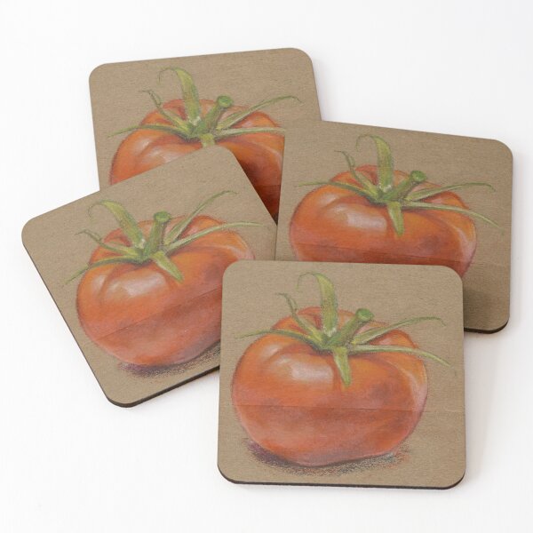 Item preview, Tomato Study Colored Pencil Still Life Art designed and sold by PixelBrujeria.