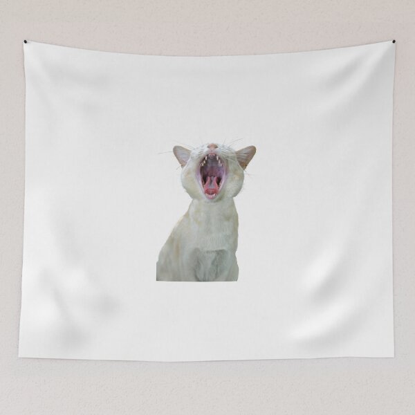 Item preview, Yawning cat designed and sold by Jenny Setchell.