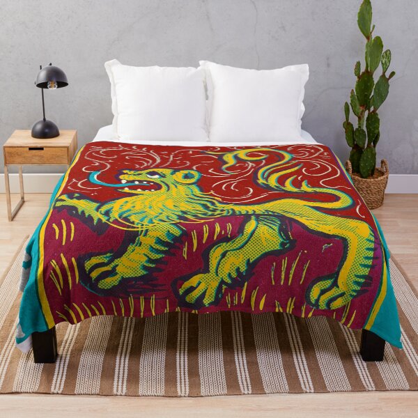 Item preview, Leo Zodiac Medieval Rampant Lion in Red designed and sold by Fani*.