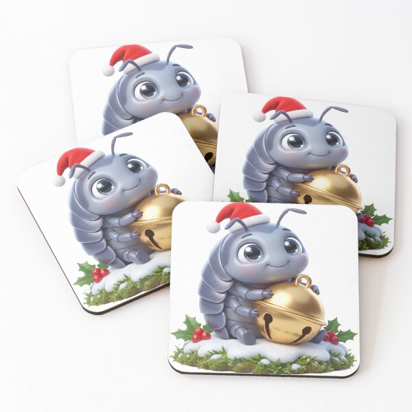 Item preview, Cute Santa Roly Poly with a Jingle Bell designed and sold by Thanat Studio.