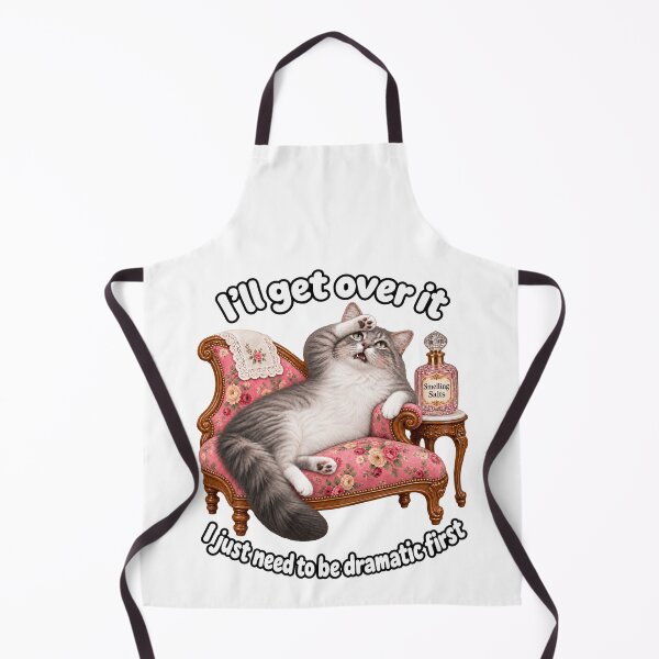 Item preview, Melodramatic Cat With Smelling Salts designed and sold by EllieGantDesign.