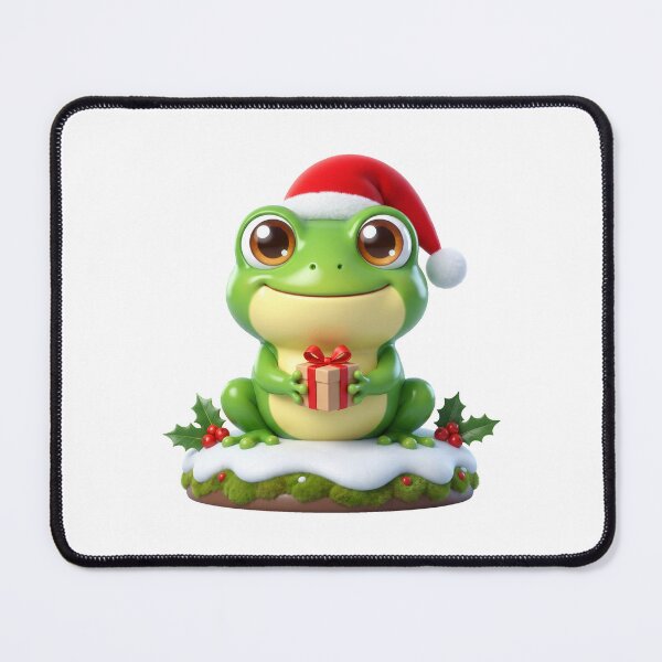 Item preview, Cute Santa Frog with a Christmas Gift designed and sold by Thanat Studio.