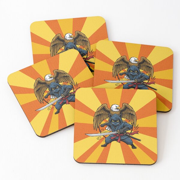 Item preview, Ninja Panther & Eagle Retro Graphic designed and sold by Asterisk-a.