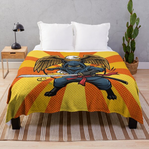 Item preview, Ninja Panther & Eagle Retro Graphic designed and sold by Asterisk-a.