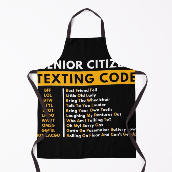 Item preview, Senior Citizen Texting Code Funny Old People Saying designed and sold by TAYNAROP.