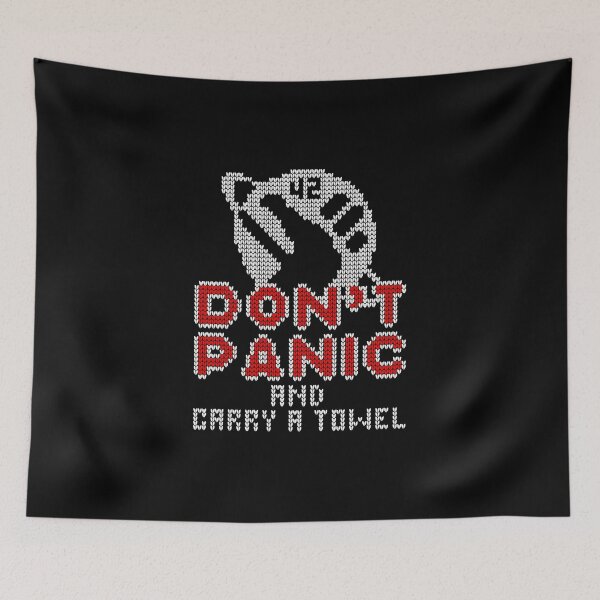 Item preview, Don't Panic Ugly Sweater designed and sold by mapedx.