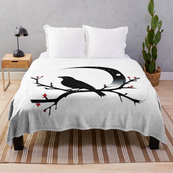 Item preview, Gothic Red-Eyed Crow Christmas Sticker designed and sold by For-Cat Studio.