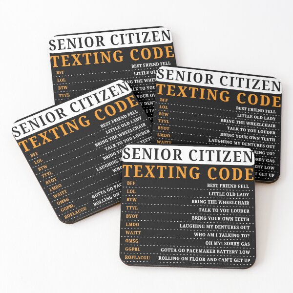 Item preview, Senior Citizen Texting Code  designed and sold by TAYNAROP.