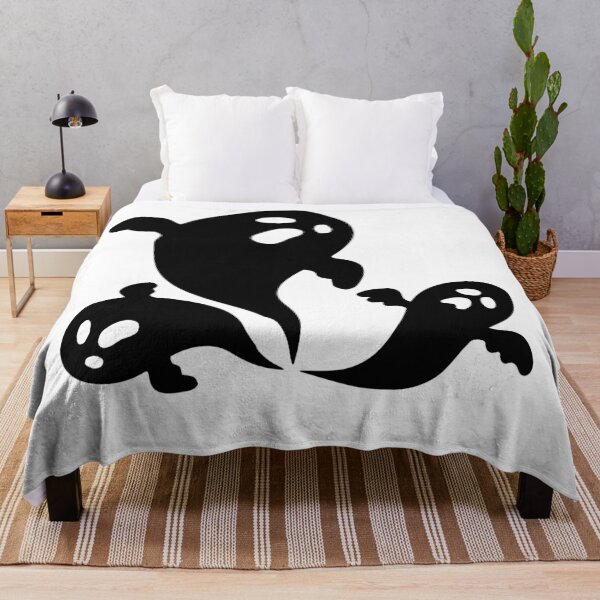 Item preview, Cute Black Ghosts – Spooky Kawaii Halloween Art designed and sold by Comfy-Clo.