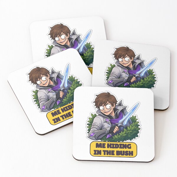 Item preview, Gusion Me Hiding In The Bush Holy Blade Meme Mobile Legends Fan Art designed and sold by Moonlit Tower Art.