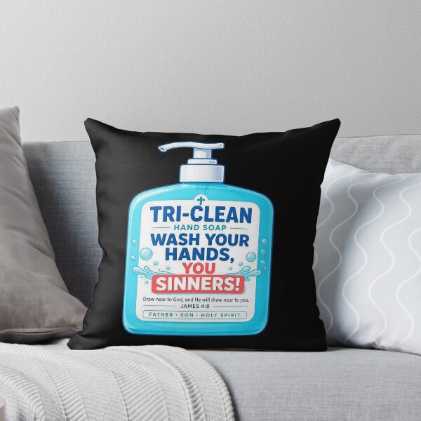 Item preview, Tri-Clean Hand Soap - James 4:8 Wash Your Hands You Sinners designed and sold by plushism.