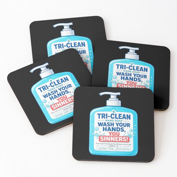 Item preview, Tri-Clean Hand Soap - James 4:8 Wash Your Hands You Sinners designed and sold by plushism.