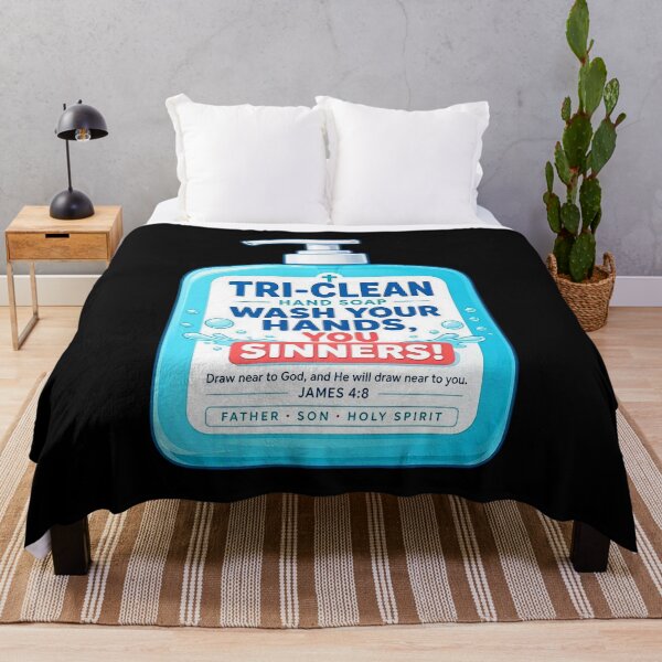 Item preview, Tri-Clean Hand Soap - James 4:8 Wash Your Hands You Sinners designed and sold by plushism.