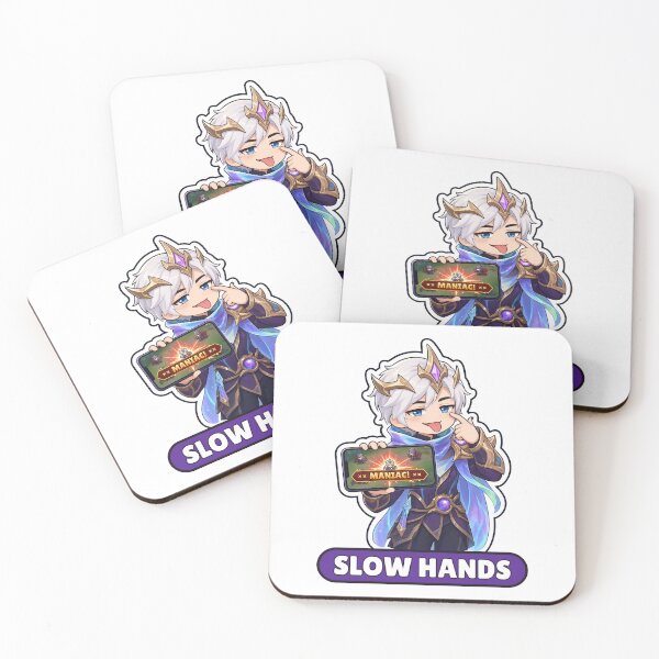 Item preview, Gusion Slow Hands Maniac Taunt Meme Mobile Legends Fan Art designed and sold by Moonlit Tower Art.