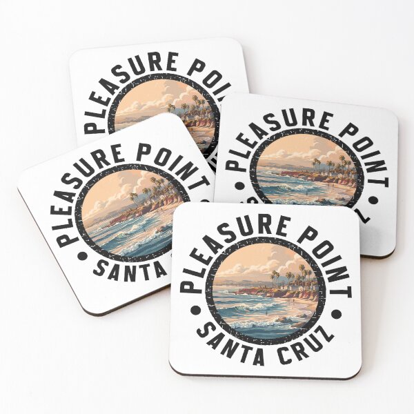 Item preview, Pleasure Point - Santa Cruz (with Black Lettering) designed and sold by VelvetRoom.
