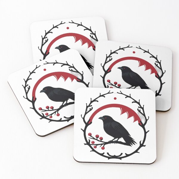 Item preview, Black Crow Red Eye Winter designed and sold by For-Cat Studio.