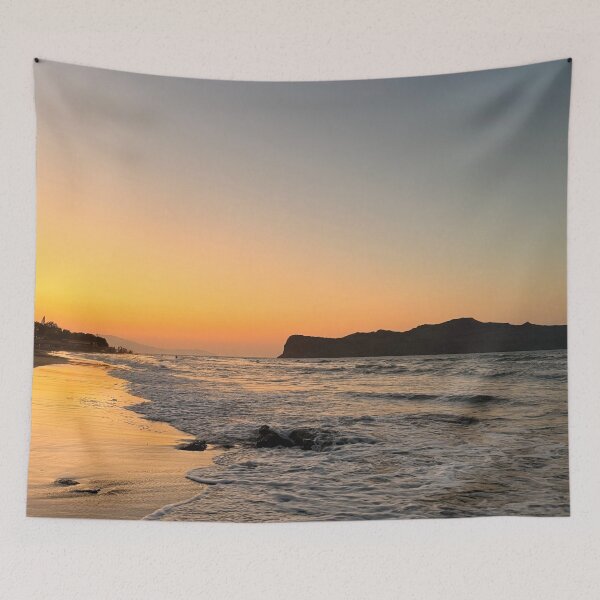 Item preview, Agia Marina Golden Waves at Sunset Crete Beach designed and sold by Cole's Design.