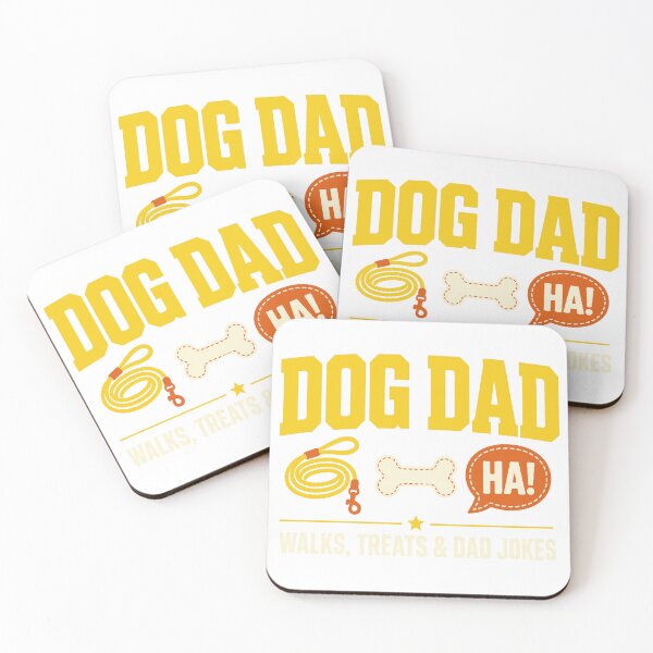 Item preview, Dog Dad Walks Treats and Dad Jokes designed and sold by malek24.