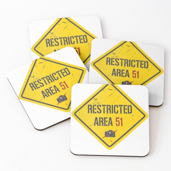 Item preview, Restricted Area 51 Warning Sign designed and sold by Artful-inks.