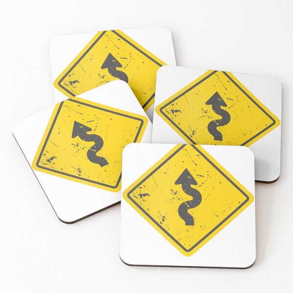 Item preview, Winding Road Warning Sign designed and sold by Artful-inks.