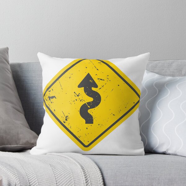 Item preview, Winding Road Warning Sign designed and sold by Artful-inks.