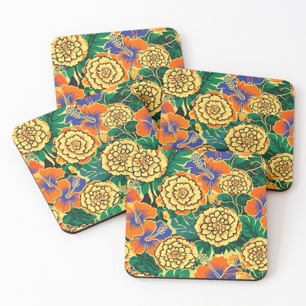 Item preview, Exotic Garden Blooming Flowers Pattern 06 designed and sold by The Design Asset Station.