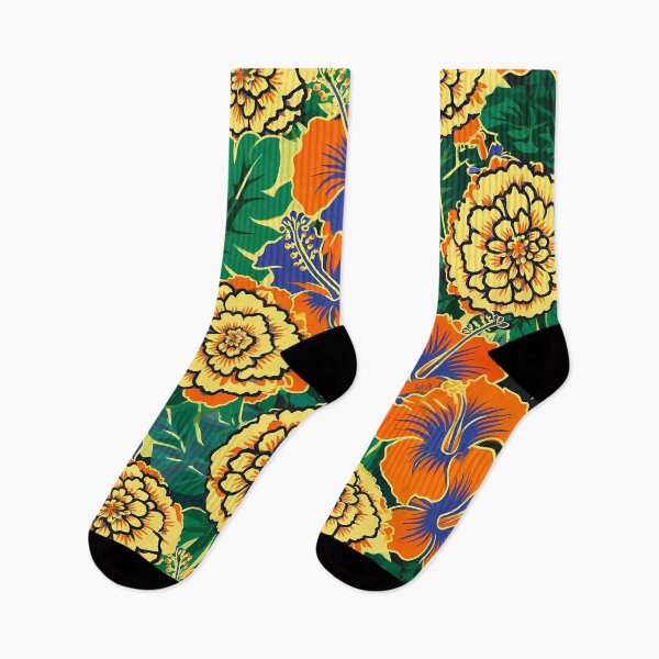 Item preview, Exotic Garden Blooming Flowers Pattern 06 designed and sold by The Design Asset Station.