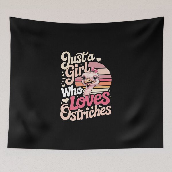 Item preview, Just a Girl Who Loves Ostriches designed and sold by jkrphoto.