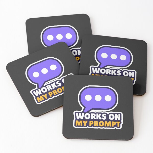 Item preview, It Works On My Prompt – Funny Vibe Coder Sticker for Programmers designed and sold by Stick Erify.