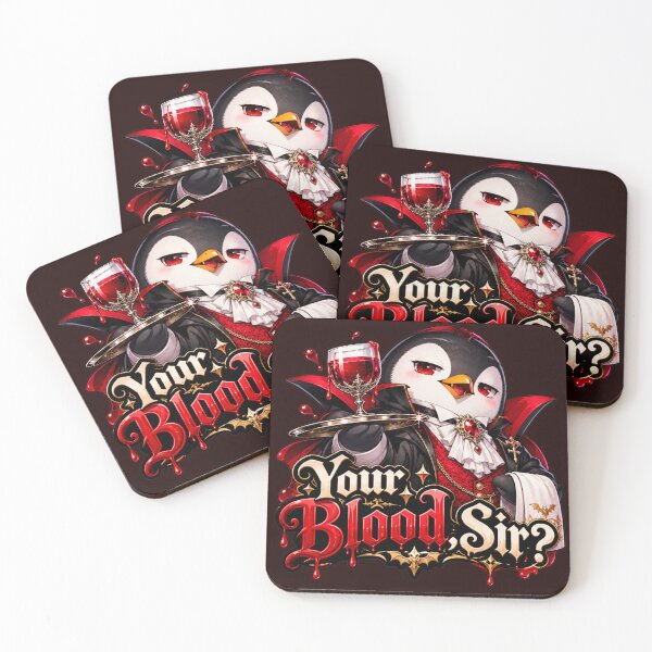 Item preview, Your Blood, Sir? Vampire Penguin designed and sold by PixoNest.