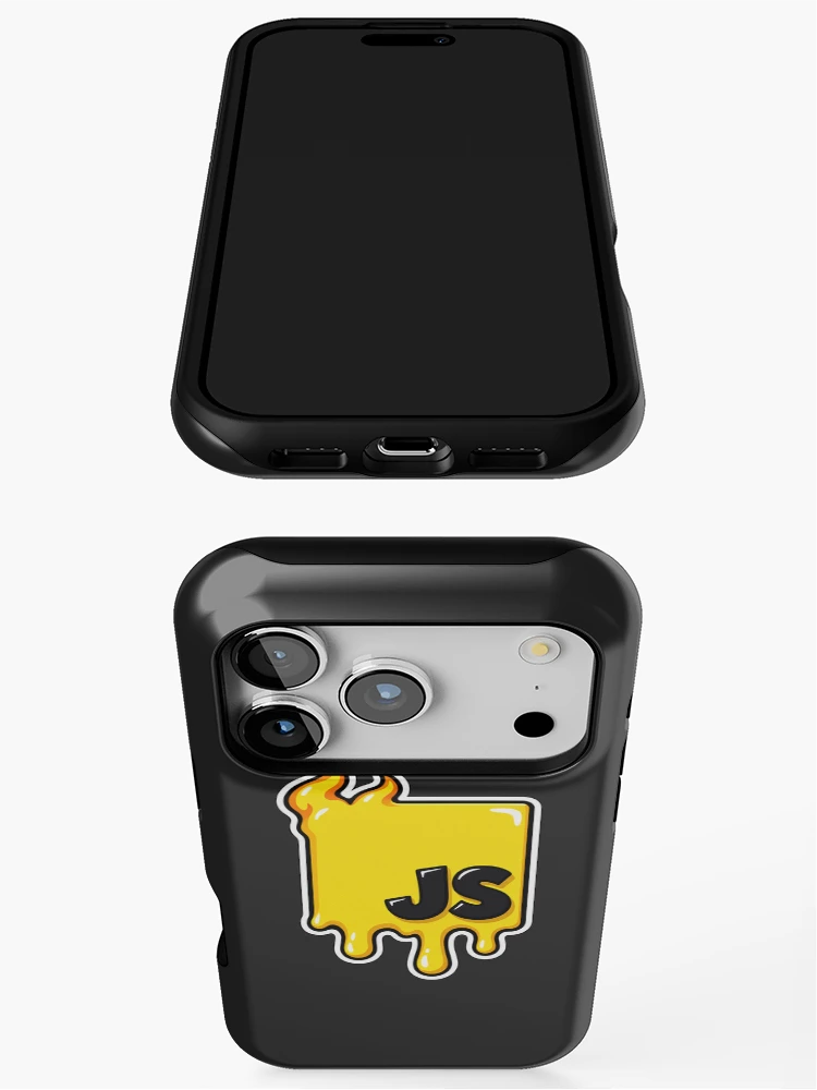Thumbnail 3 of 4, iPhone Case, Melting JavaScript JS Logo Sticker - Web Developer Programmer designed and sold by Stick Erify.