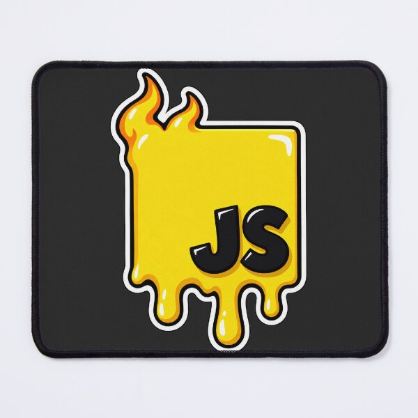 Item preview, Melting JavaScript JS Logo Sticker - Web Developer Programmer designed and sold by Stick Erify.