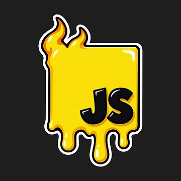 Artwork thumbnail, Melting JavaScript JS Logo Sticker - Web Developer Programmer by Stick Erify