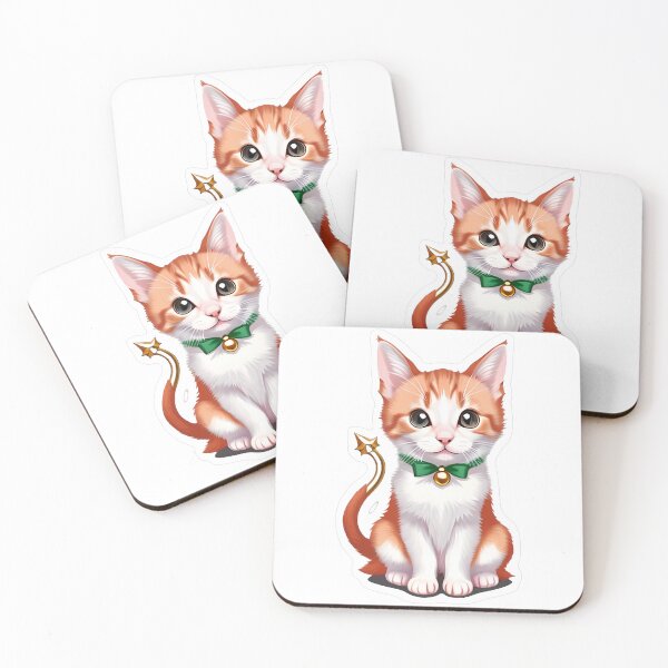 Item preview, Cute Kitten Green Bow Tie designed and sold by For-Cat Studio.